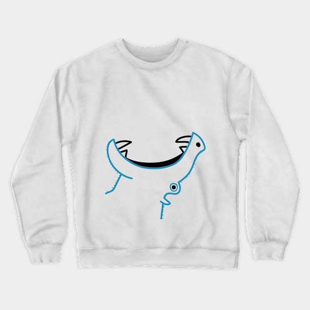 Hungry Hippo Crewneck Sweatshirt by luckybengal